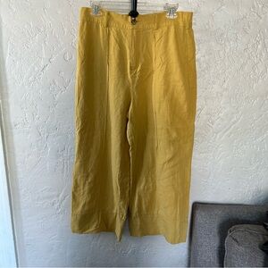 Joie Linen Blend Wide Leg Trousers